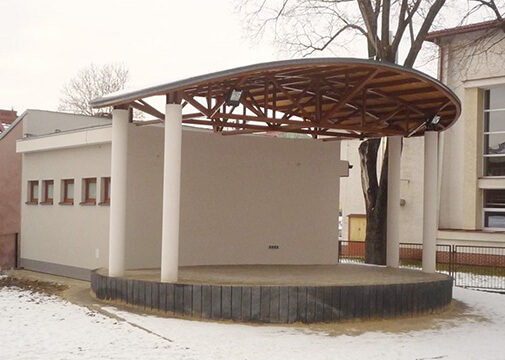 Budowa Parku Literackiego w Strzyżowie